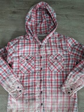 Boston Traders Flannel Fleece Lined Jacket~Size Medium